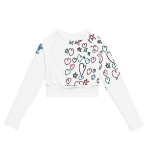Crop top de manga larga de poliéster munay