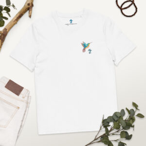 Camiseta de algodón orgánico unisex Vuela